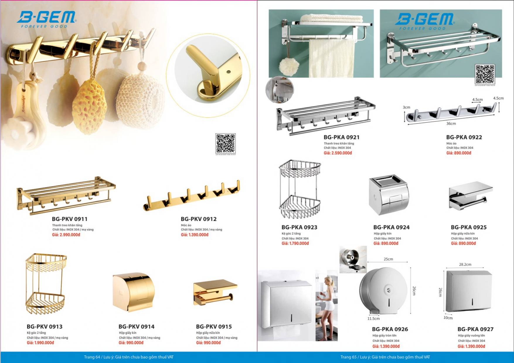 Thiết bị vệ sinh BGEM Catalogue và Bảng giá mới nhất  2024 /Page 33